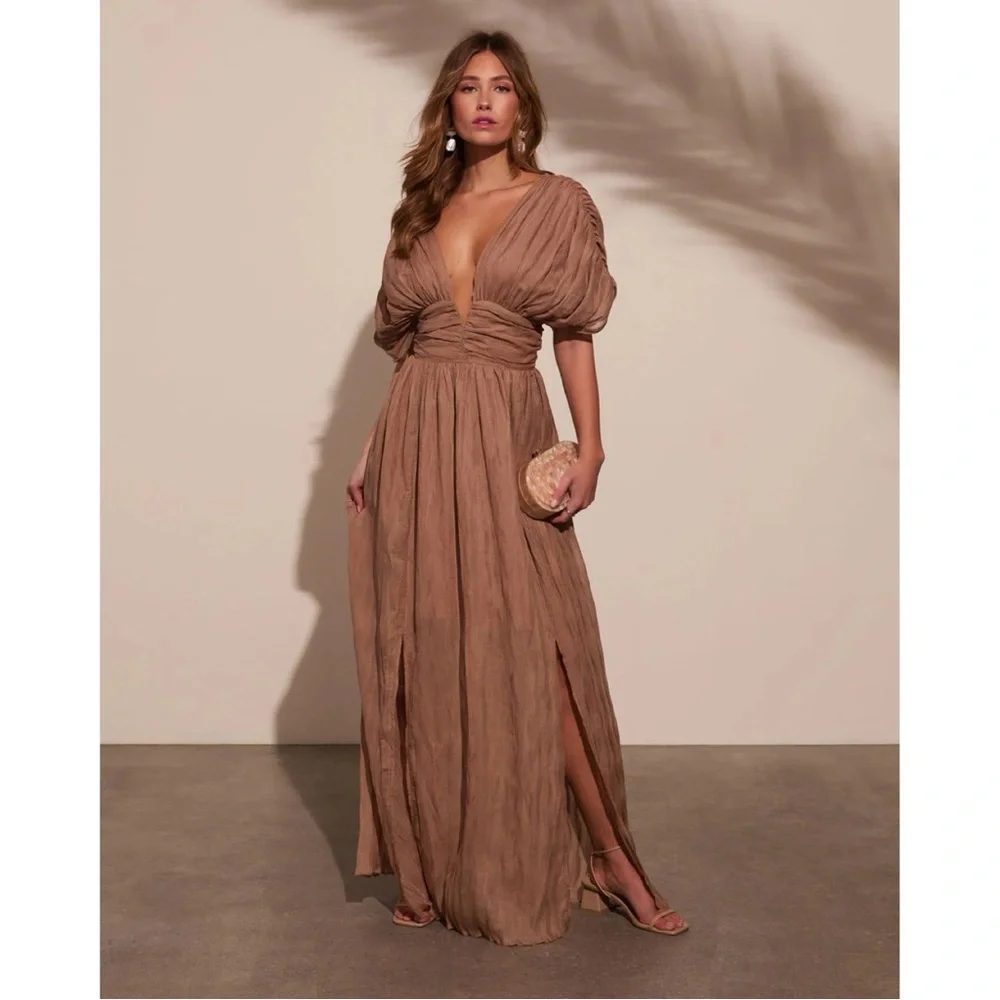 Bronze Empire Maxi Dress (S) - Picture 7 of 7